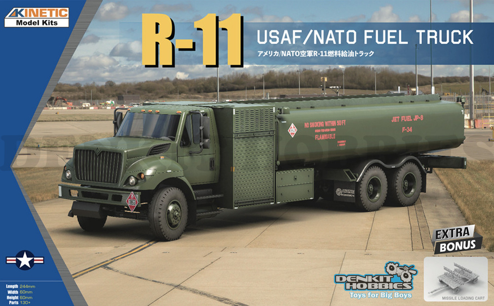 R-11 USAF/NATO FUEL TRUCK PLASTIC MODEL KIT 1/48 SCALE KINETIC