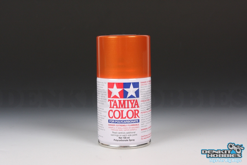 PS-61 METALLIC ORANGE POLYCARBONATE SPRAY PAINT 100ML TAMIYA