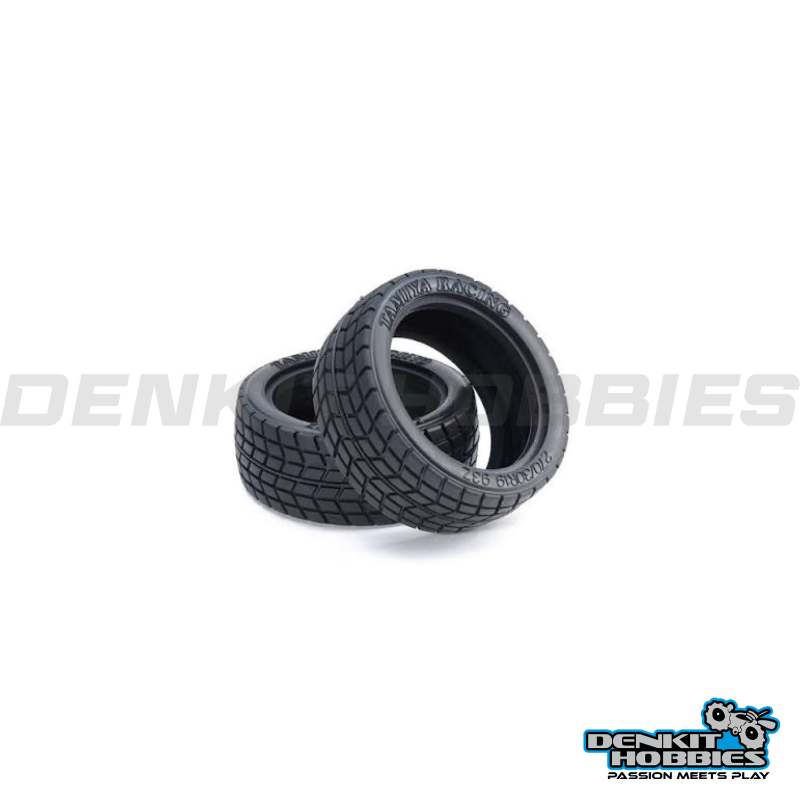 RACING RADIAL TYRE 26MM (2) 1/10 SCALE TAMIYA