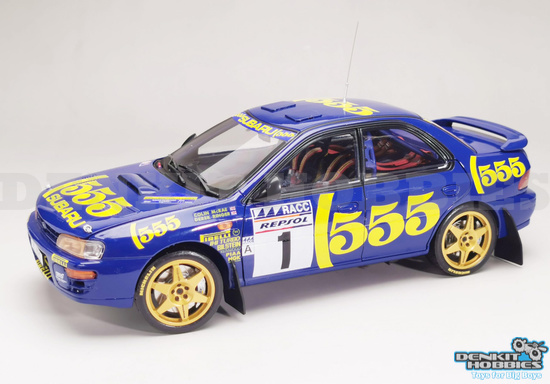 SUBARU IMPREZA 555 #1 WINNER RALLY CATALUNYA 1996 1/18 SUN STAR