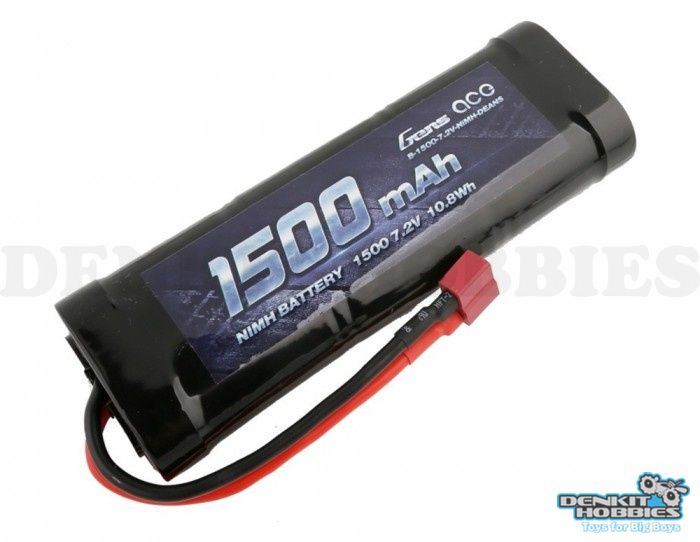 7.2V 1500MAH NI-MH BATTERY PACK WITH DEANS CONNECTOR GENS ACE