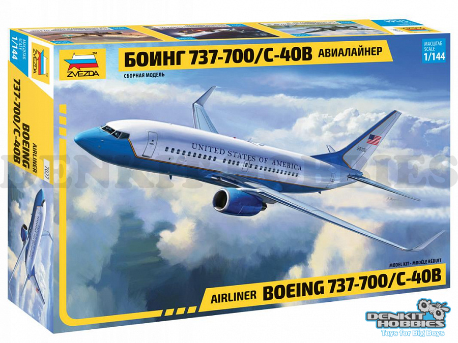 BOEING 737-700/C-40B PLASTIC MODEL KIT 1/144 SCALE ZVEZDA