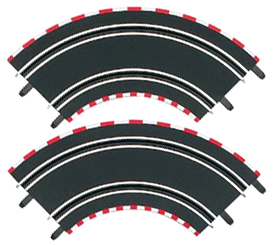 CURVE 1/90 DEGREES (2) 1/43 GO!!! CARRERA
