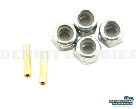 WHEEL NUT & DRIVE PIN SET MINI-T LOSI