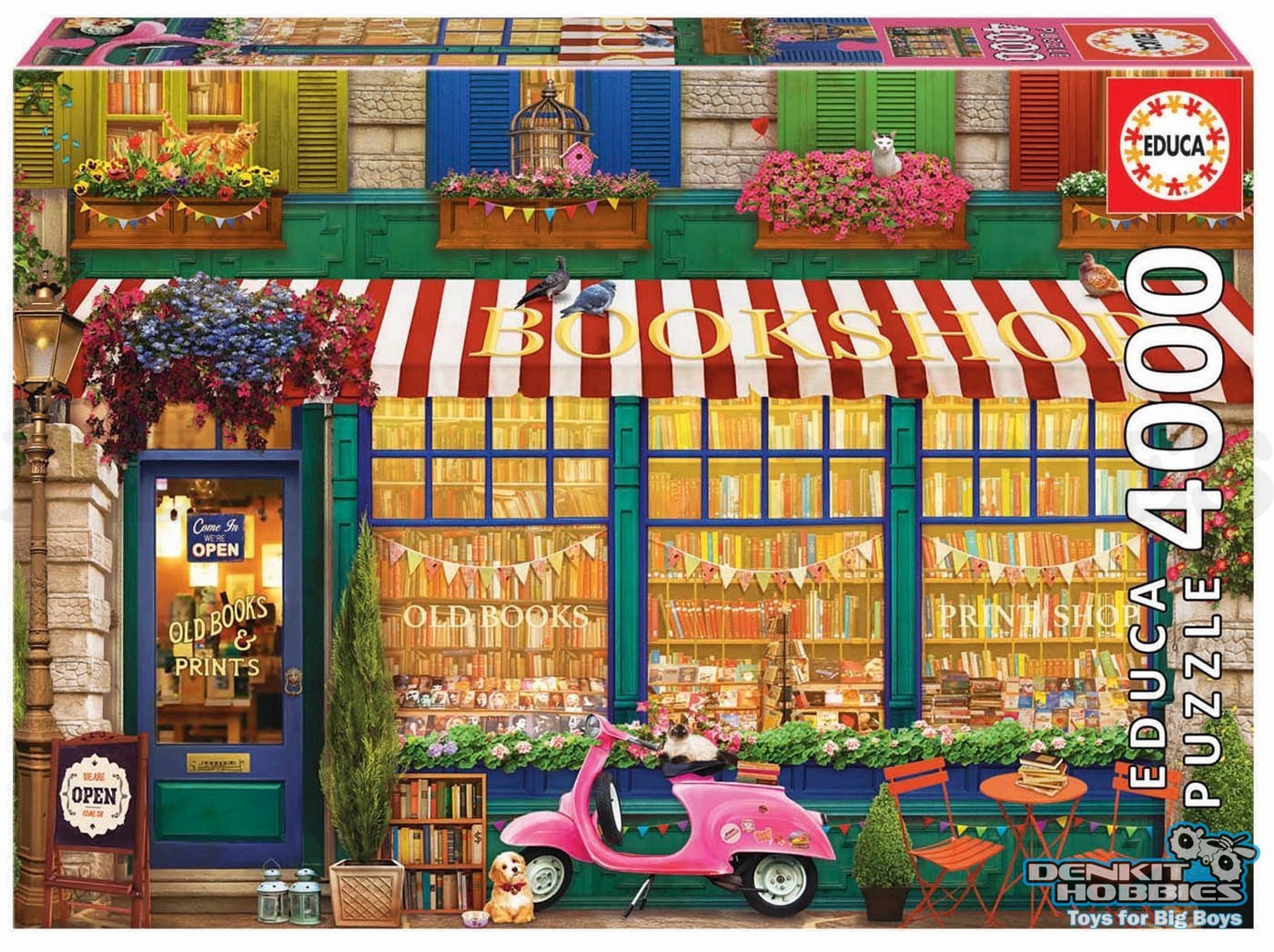 VINTAGE BOOKSHOP 4000 PIECE PUZZLE EDUCA
