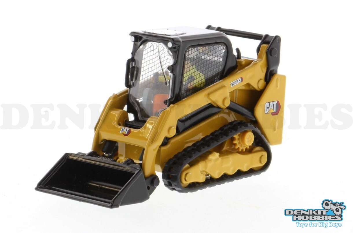 CAT 259D3 COMPACT TRACK LOADER WITH ATTACHMENTS HIGH LINE 1/50 DIECAST MASTERS