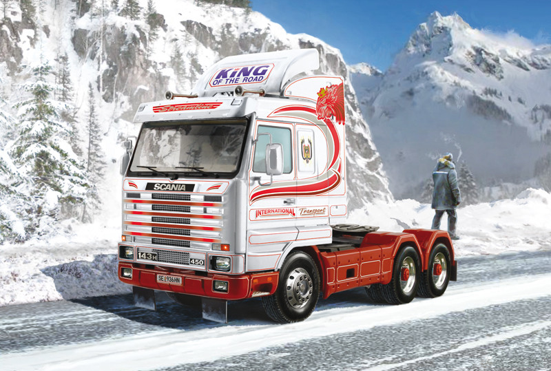 SCANIA STREAMLINE 143H 6X2 PLASTIC MODEL KIT 1/24 ITALERI