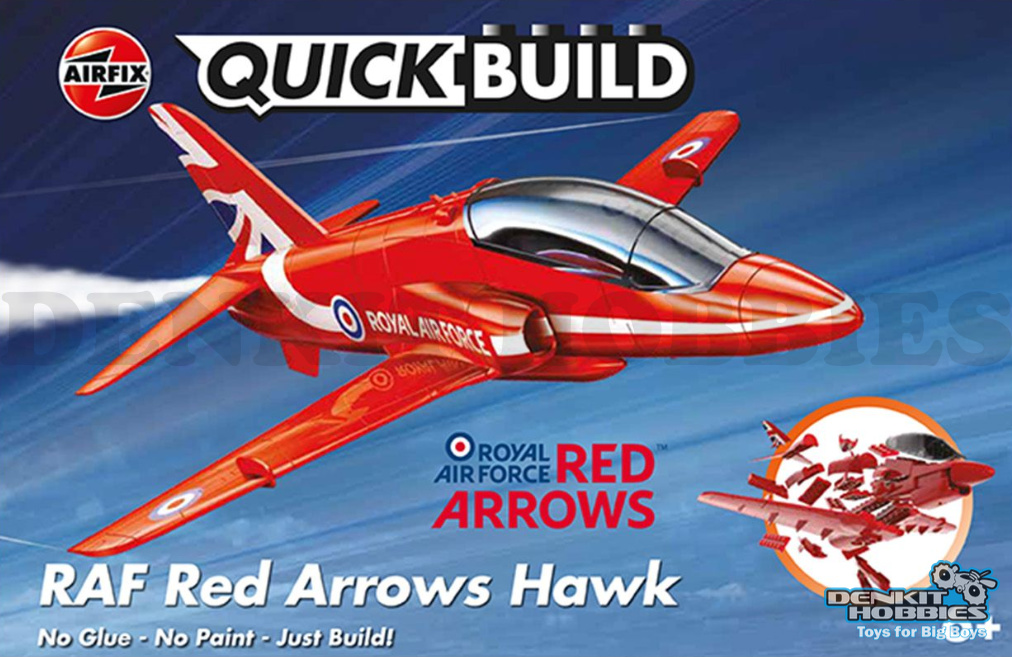 RED ARROWS HAWK PLASTIC MODEL QUICKBUILD SNAP KIT AIRFIX