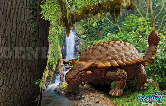 ANKYLOSAURUS DINOSAUR PLASTIC MODEL KIT SET 1/13 REVELL