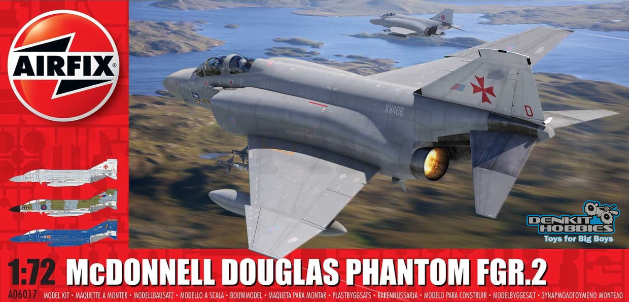 MCDONNELL DOUGLAS PHANTOM GFR.2 PLASTIC MODEL KIT 1/72 SCALE AIRFIX