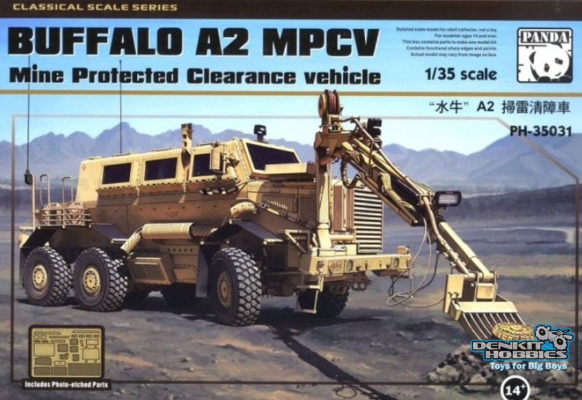 BUFFALO A2 MPCV MINE PROTECTED CLEARANCE VEHICLE PLASTIC MODEL KIT 1/35 SCALE PANDA