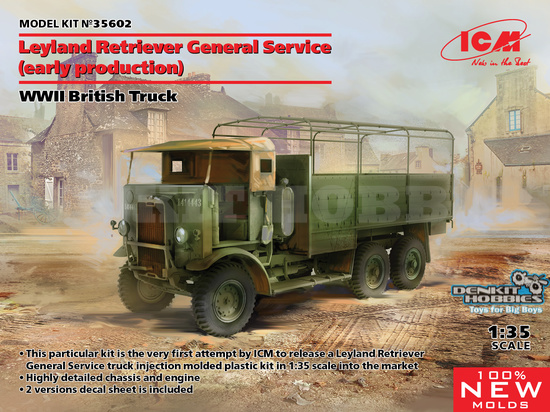 LEYLAND RETRIEVER GENERAL PLASTIC MODEL KIT 1/35 ICM MODELS