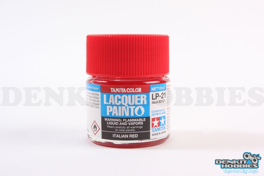 LP-21 ITALIAN RED LACQUER PAINT 10ML TAMIYA