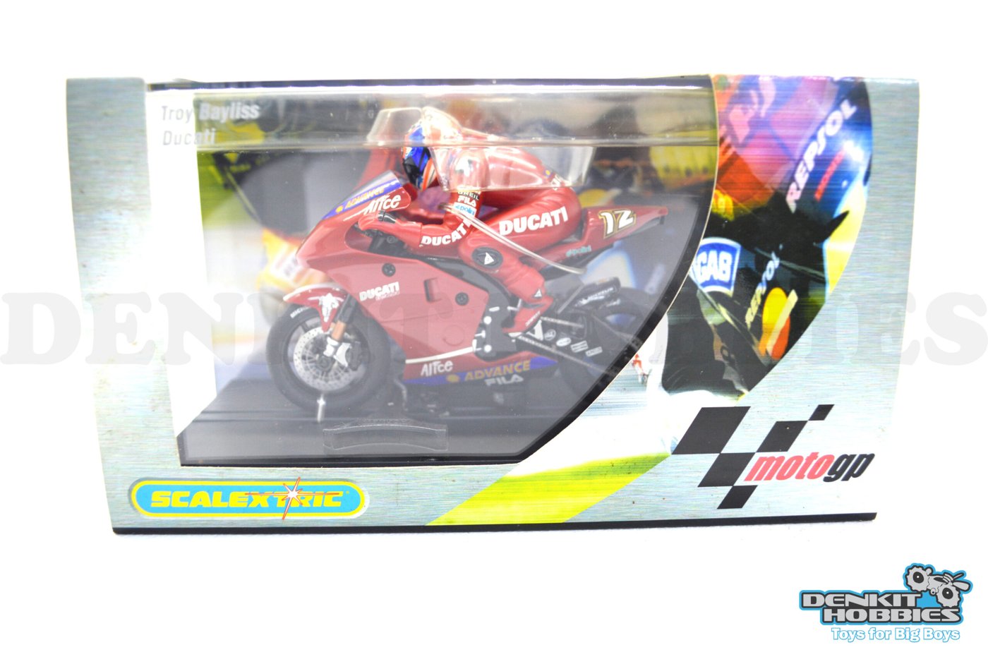 DUCATI #12 TROY BAYLISS MOTO GP SLOT BIKE SCALEXTRIC
