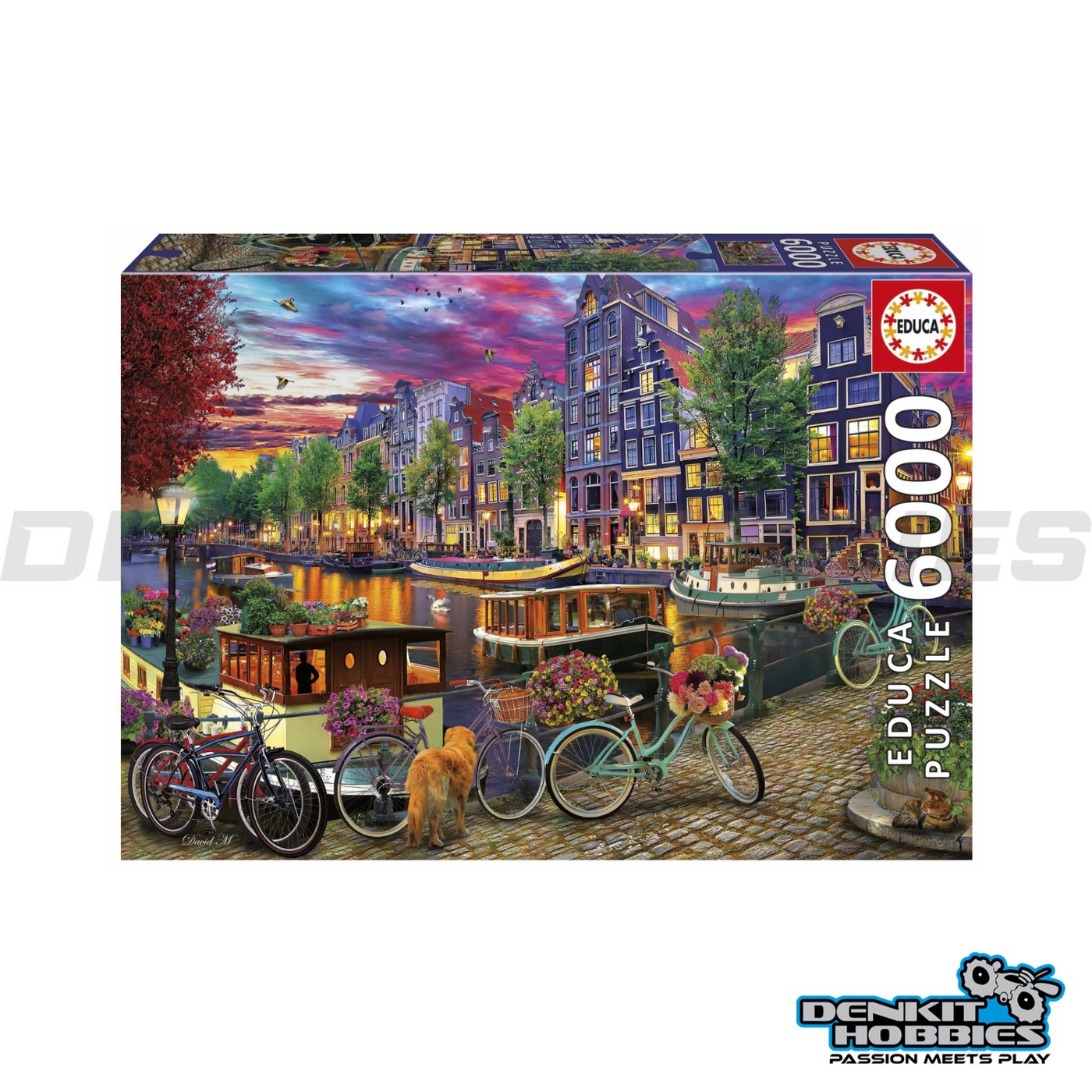 BIKING IN AMSTERDAM 6000 PIECE PUZZLE EDUCA
