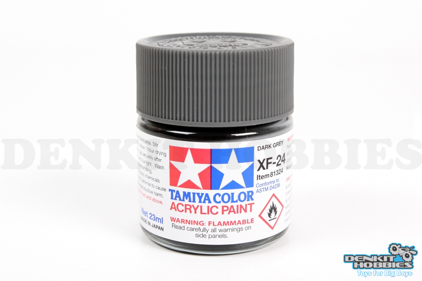 XF-24 DARK GRAY ACRYLIC PAINT 23ML TAMIYA