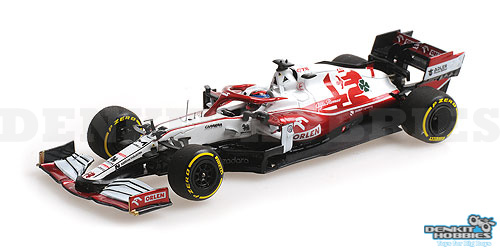 ALFA ROMEO RACING ORLEN C41 KIMI RAIKKONEN BAHRAIN GP 2021 1/18 MINICHAMPS