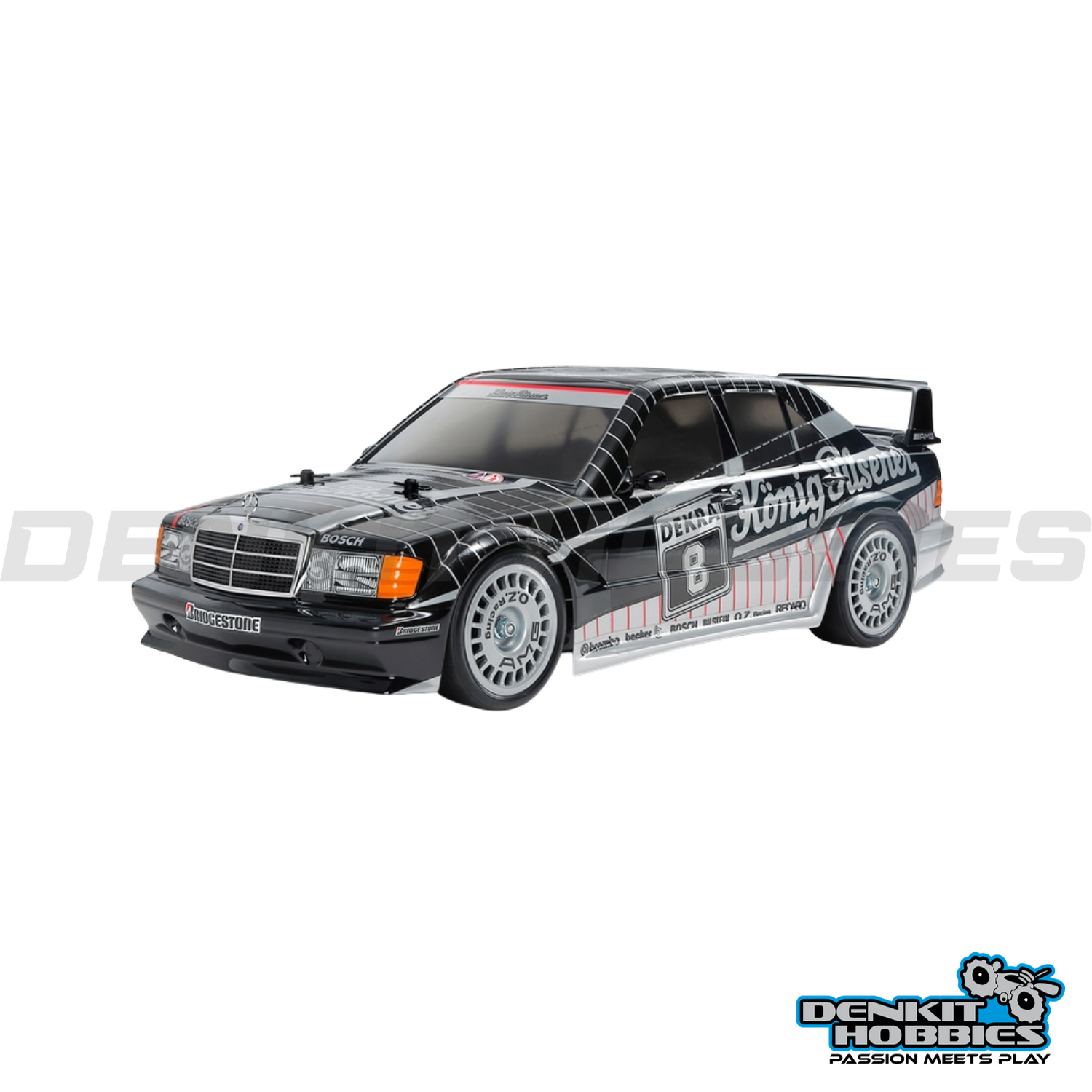MERCEDES-BENZ 190E 2.5-16 EVO.II TT-02 WITH PAINTED BODY RC KIT 1/10 SCALE TAMIYA