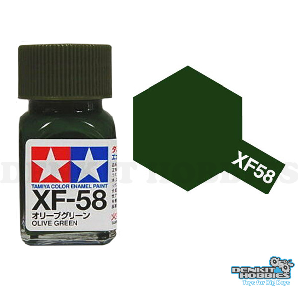 XF-58 OLIVE GREEN ENAMEL PAINT 10ML TAMIYA