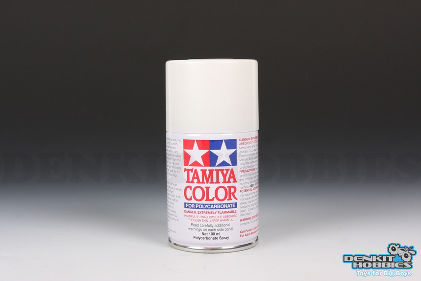 PS-57 PEARL WHITE POLYCARBONATE SPRAY PAINT 100ML TAMIYA