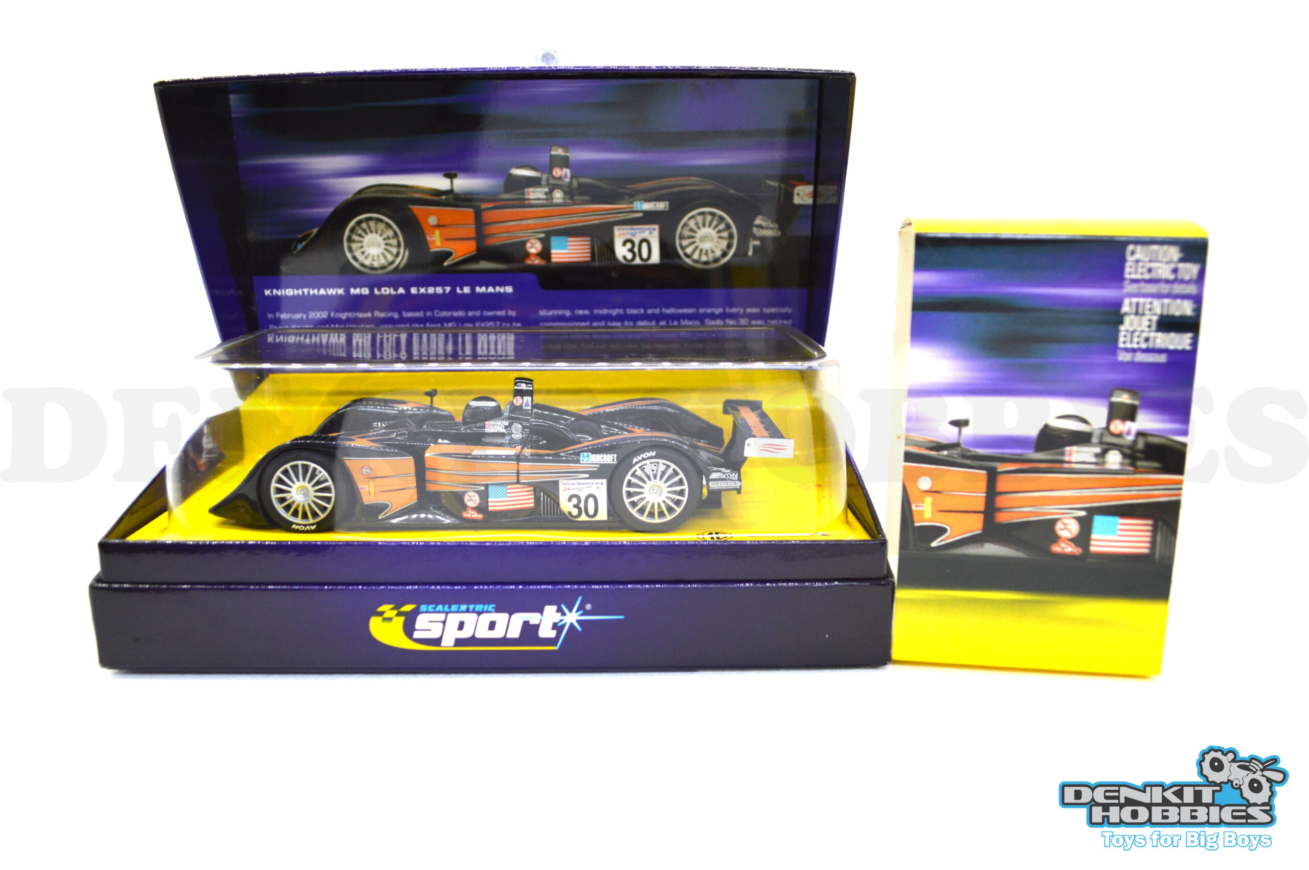 MG LOLA EX257 #30 LE MANS 2002 KNIGHTHAWK SLOT CAR 1/32 SCALE SCALEXTRIC