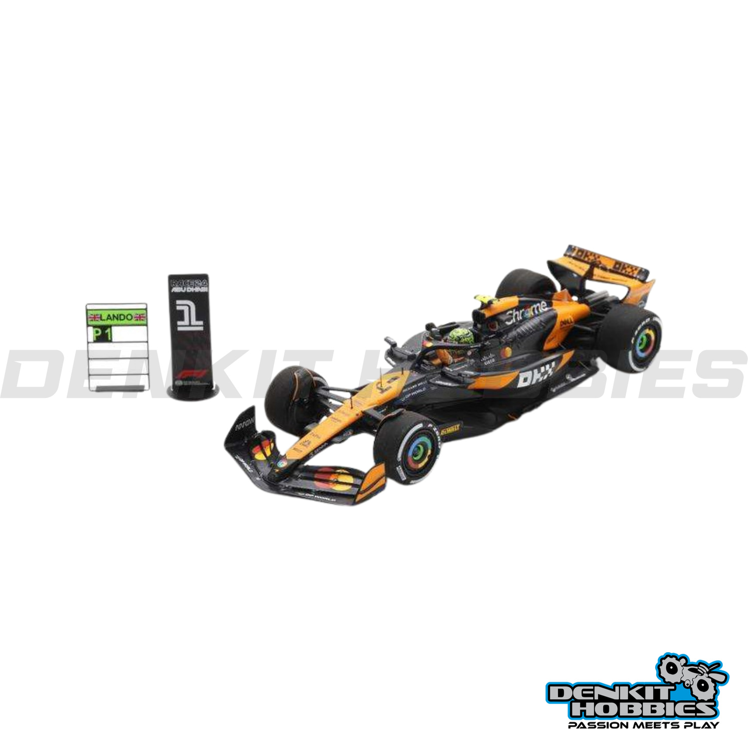 MCLAREN MCL38 F1 #4 LANDO NORRIS WINNER ABU DHABI GP 2024 1/43 SCALE SPARK