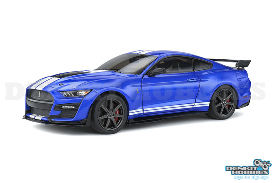 FORD SHELBY GT500 2020 BLUE PERFORMANCE 1/18 SOLIDO