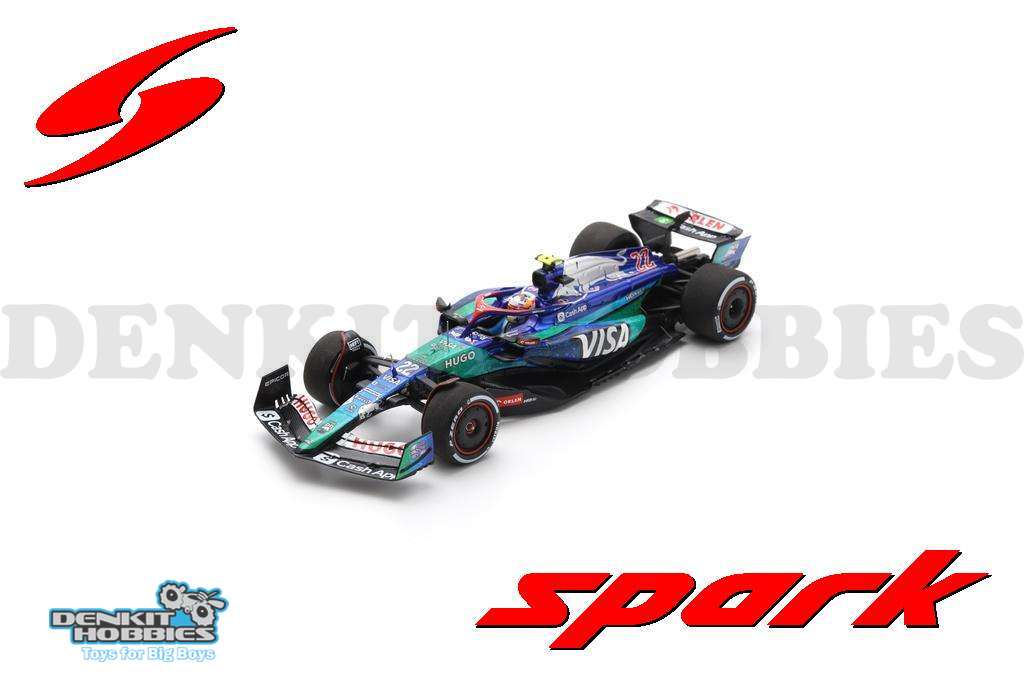 VISA CASH APP RB F1 TEAM VCARB 01 #22 YUKI TSUNODA LAS VEGAS GP 2024 1/43 SCALE SPARK