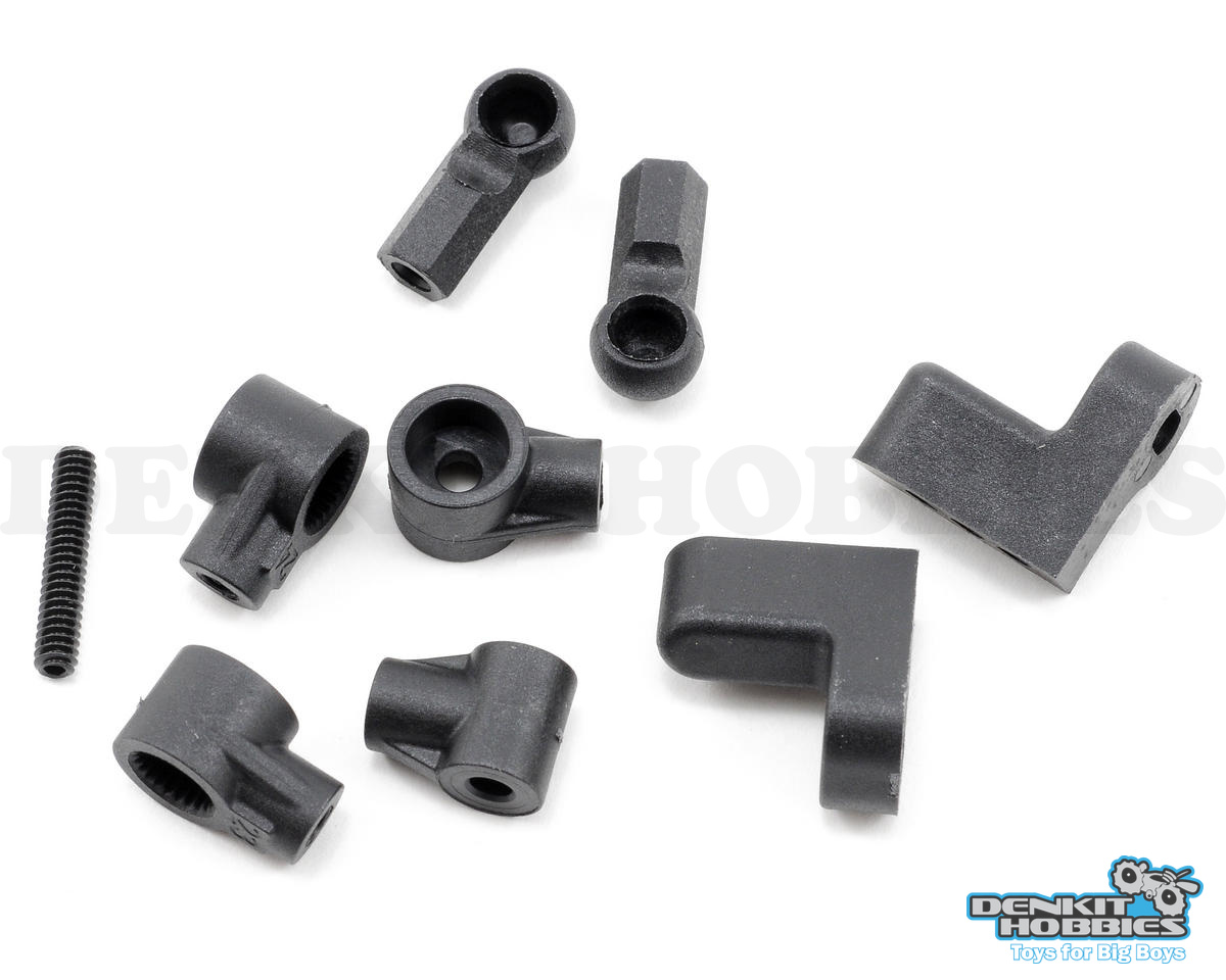 DIG SERVO MOUNTS, HORNS & SHIFT HORNS COMP CRAWLER LOSI