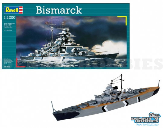 BATTLESHIP BISMARCK PLASTIC MODEL KIT 1/1200 REVELL