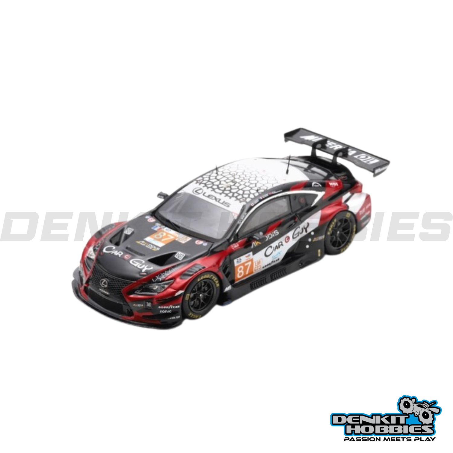 LEXUS RC F GT3 #78 AKKODIS ASP TEAM LE MANS 24H 2024 K VAN DER LINDE 1/18 SCALE SPARK