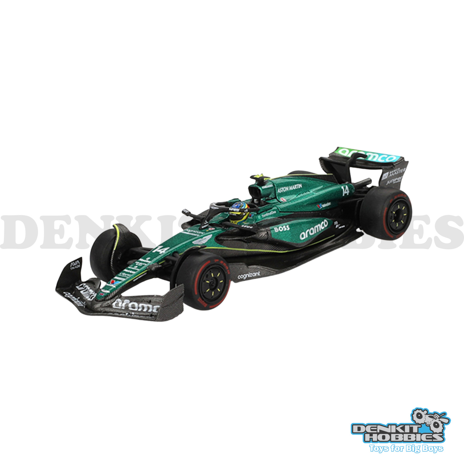 ASTON MARTIN AMR24 #14 FERNANDO ALONSO F1 2024 BAHRAIN GP 1/64 SCALE MINI GT