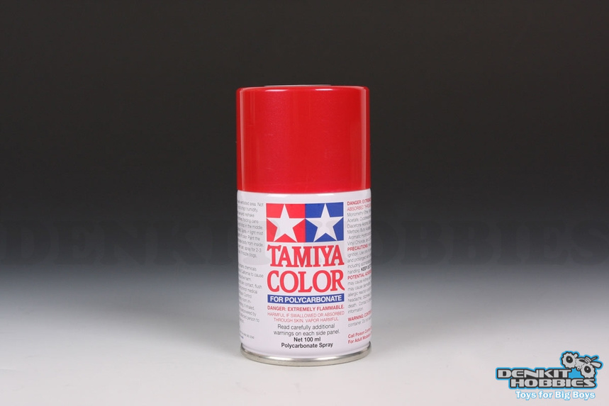 PS-15 METALLIC RED POLYCARBONATE SPRAY PAINT 100ML TAMIYA