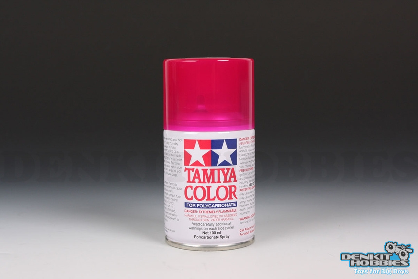 PS-40 TRANSLUCENT PINK POLYCARBONATE SPRAY PAINT 100ML TAMIYA