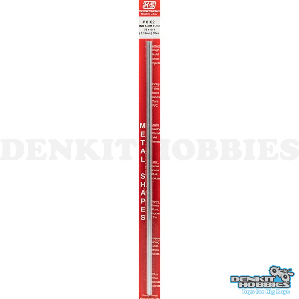 1/8 ROUND ALUMINIUM TUBE (3) K&S METALS