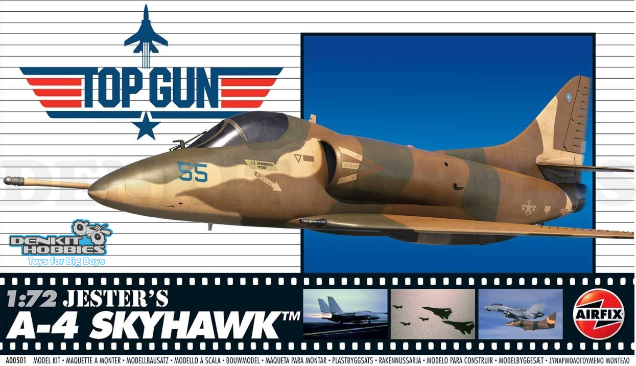 TOP GUN JESTER'S A-4 SKYHAWK PLASTIC MODEL KIT 1/72 SCALE AIRFIX
