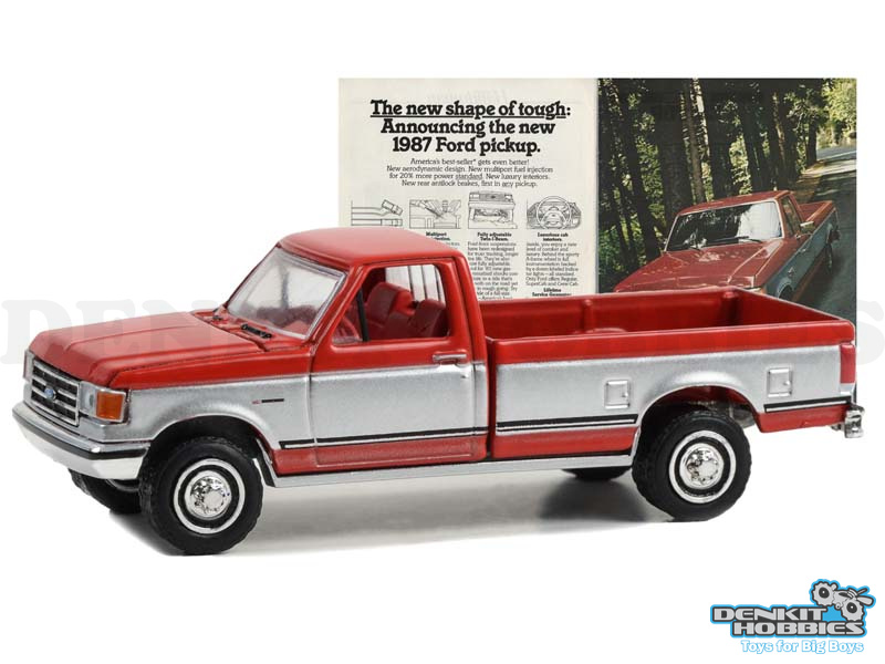FORD F-150 1987 VINTAGE AD CARS SERIES 9 1/64 SCALE GREENLIGHT
