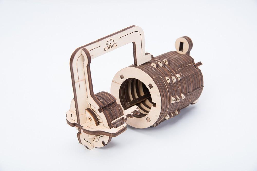 COMBINATION LOCK WOODEN KIT 34 PIECES UGEARS
