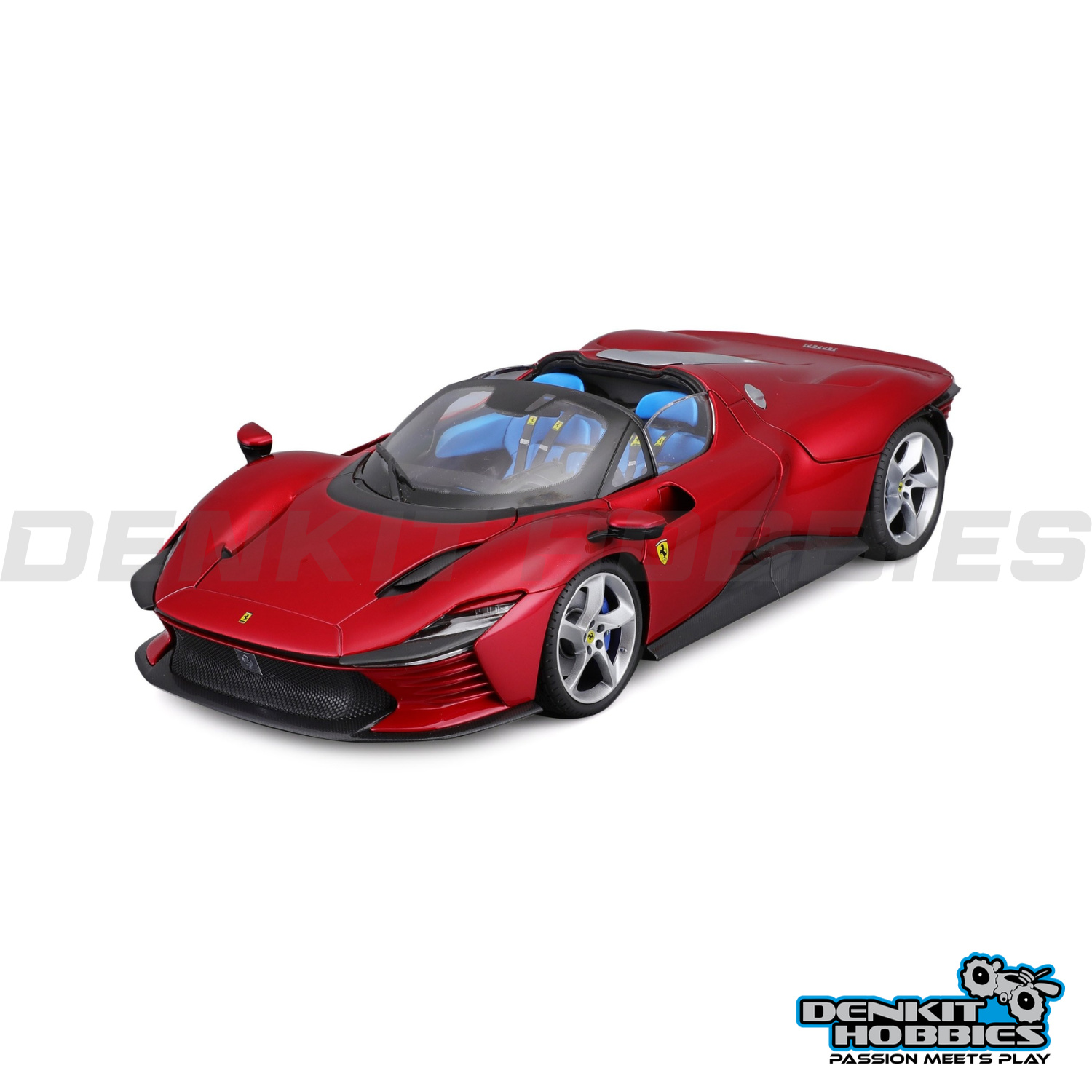 FERRARI DAYTONA SP3 OPEN TOP SIGNATURE SERIES RED 1/18 SCALE BBURAGO