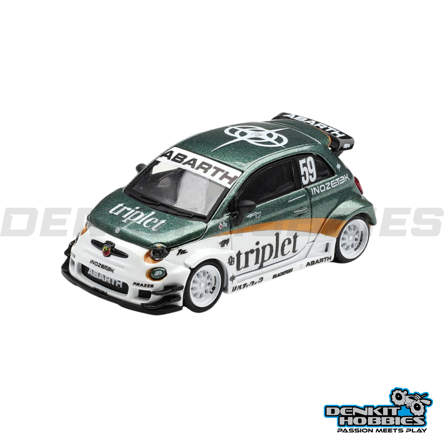 ABARTH 595 LB-WORKS TYSON YOSHI EDITION 1/64 SCALE MINI GT