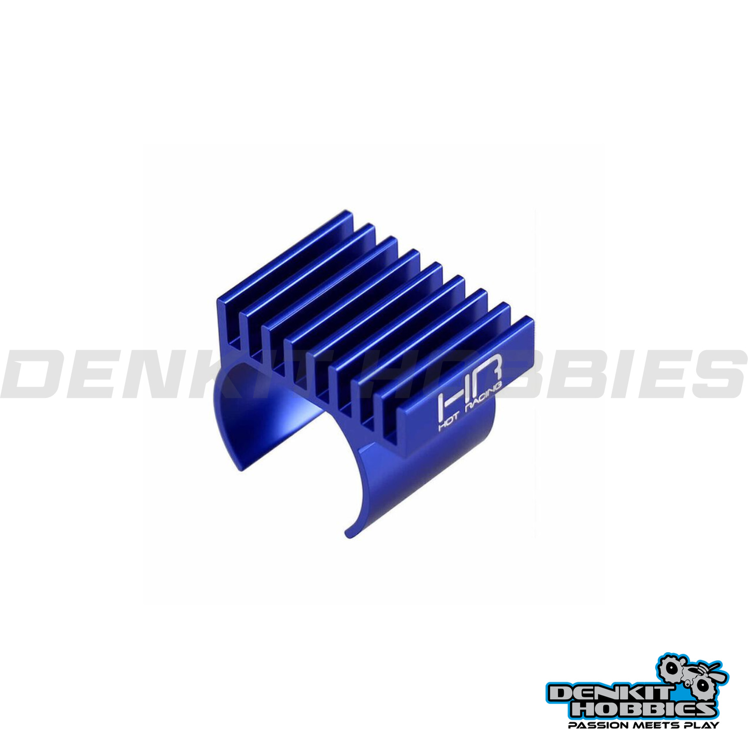 ALUMINIUM 9-FIN MOTOR HEAT SINK BLUE FOR AXIAL SCX30 1/30 SCALE HOT RACING