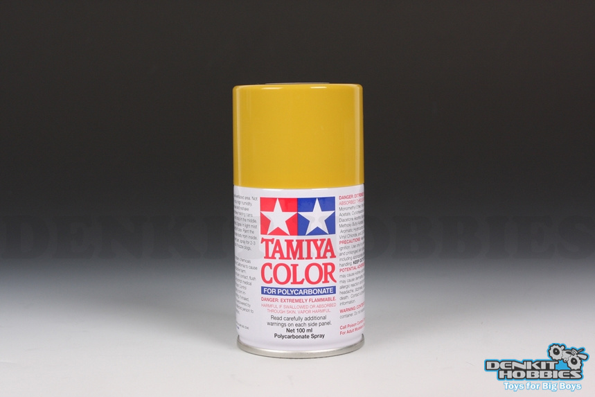 PS-56 MUSTARD YELLOW POLYCARBONATE SPRAY PAINT 100ML TAMIYA
