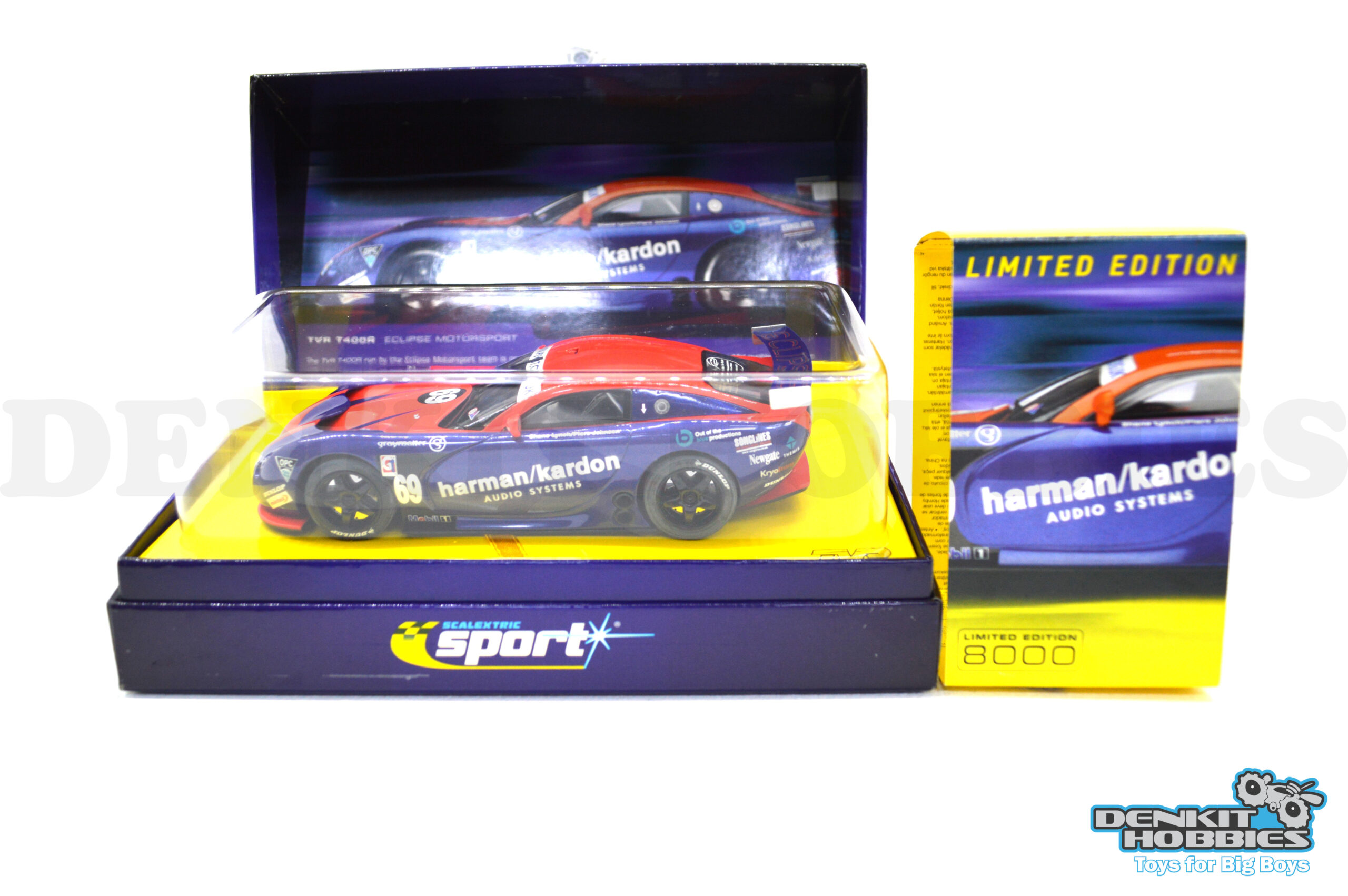TVR T400R ECLIPSE MOTORSPORT #69 SLOT CAR 1/32 SCALE SCALEXTRIC