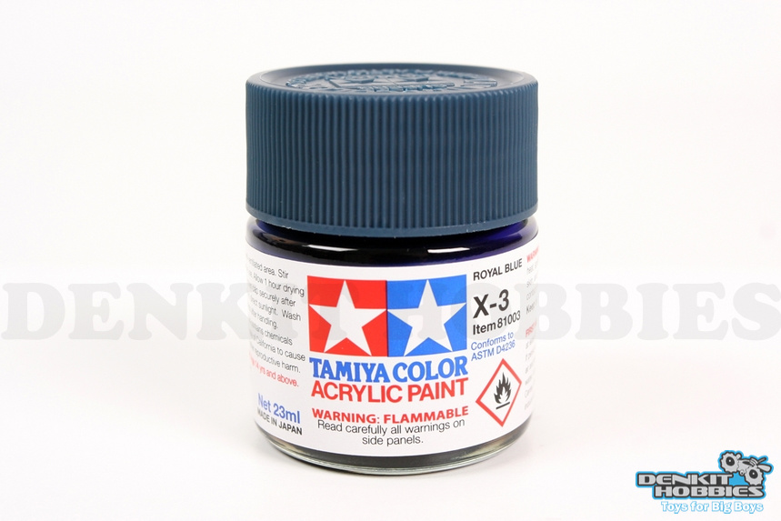 X-3 ROYAL BLUE ACRYLIC PAINT 23ML TAMIYA