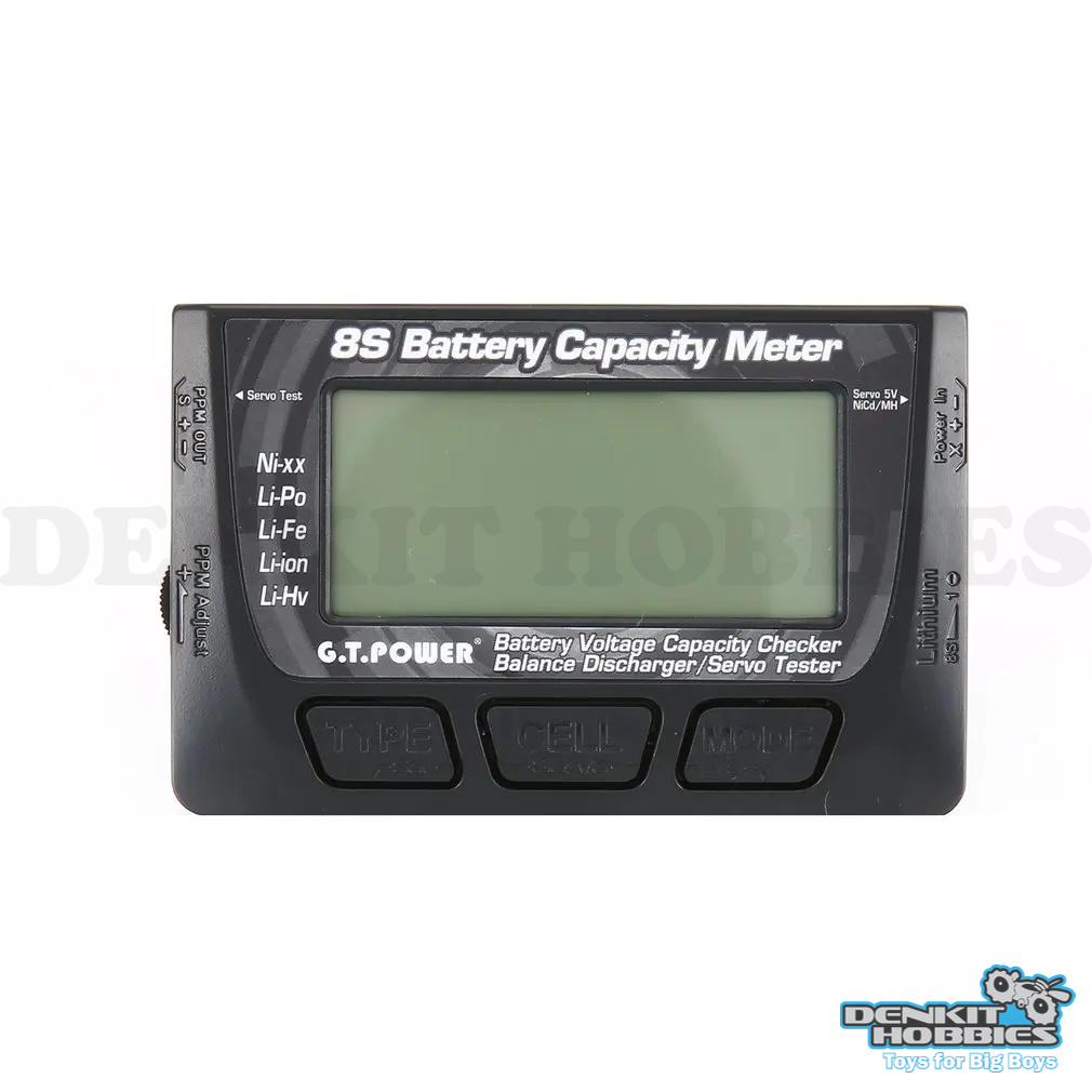 8S BATTERY CHECKER & SERVO TESTER GT POWER