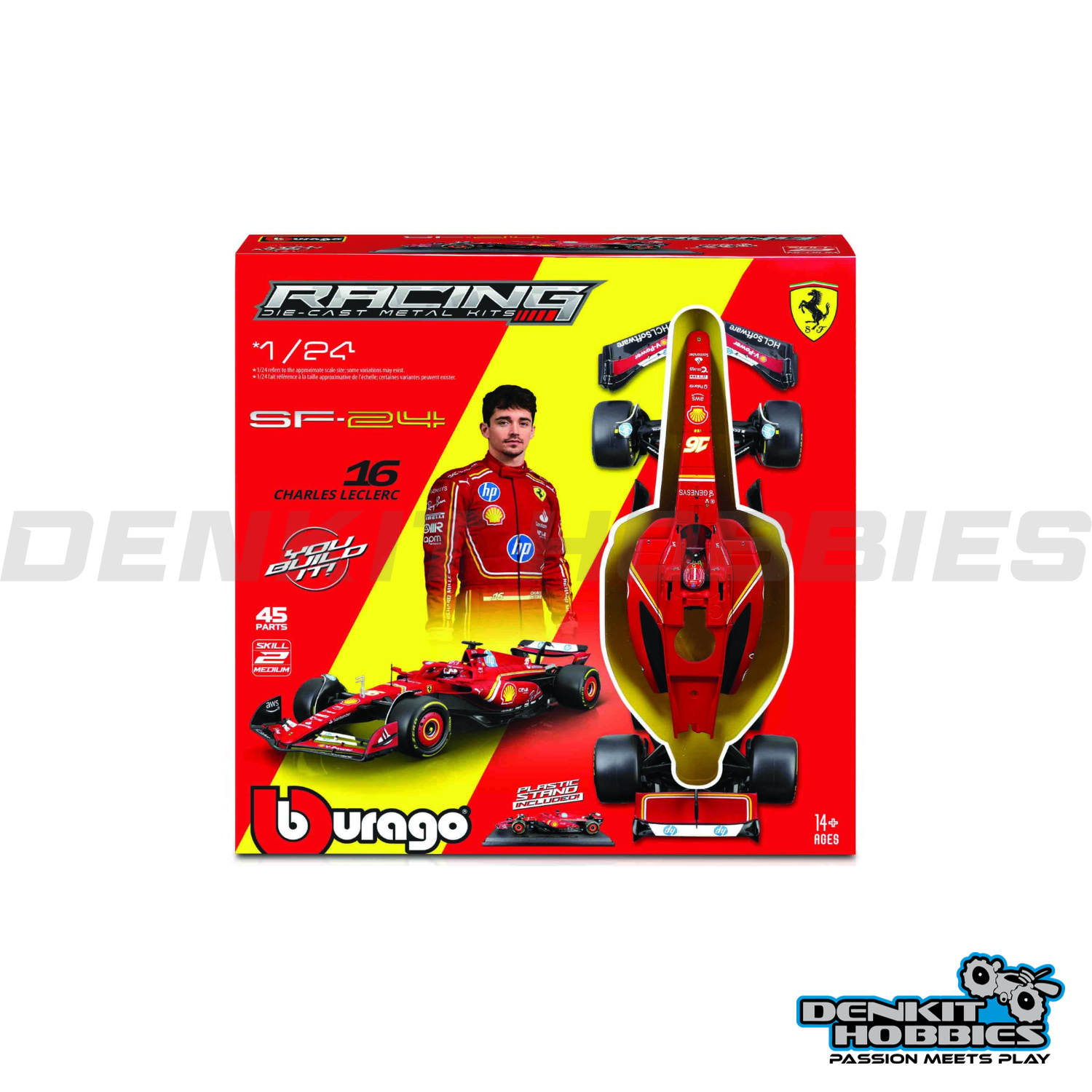 FERRARI SF-24 F1 2024 #16 CHARLES LECLERC KIT 1/24 SCALE BBURAGO