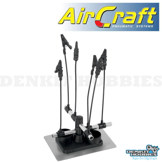 AIRBRUSH PAINT HOLDER WITH 6 CLIPS AIRCRAFT