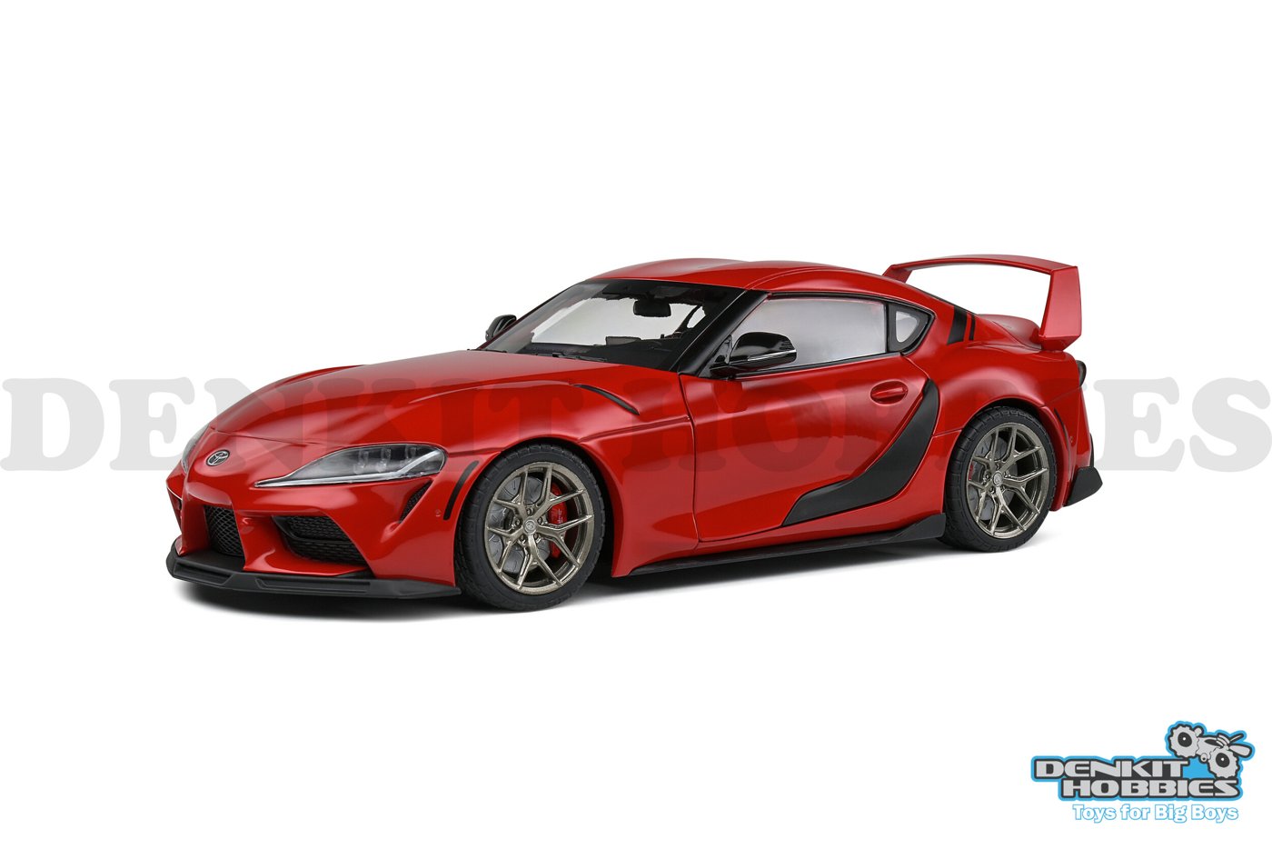 TOYOTA GR SUPRA STREETFIGHTER PROMINANCE RED 2023 1/18 SCALE SOLIDO