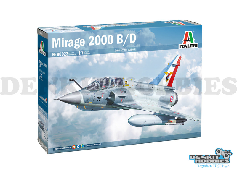 MIRAGE 2000 B/D PLASTIC MODEL KIT 1/72 SCALE ITALERI