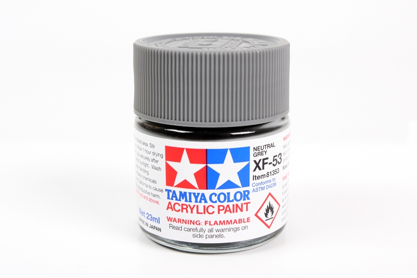 XF-53 NEUTRAL GRAY ACRYLIC PAINT 23ML TAMIYA